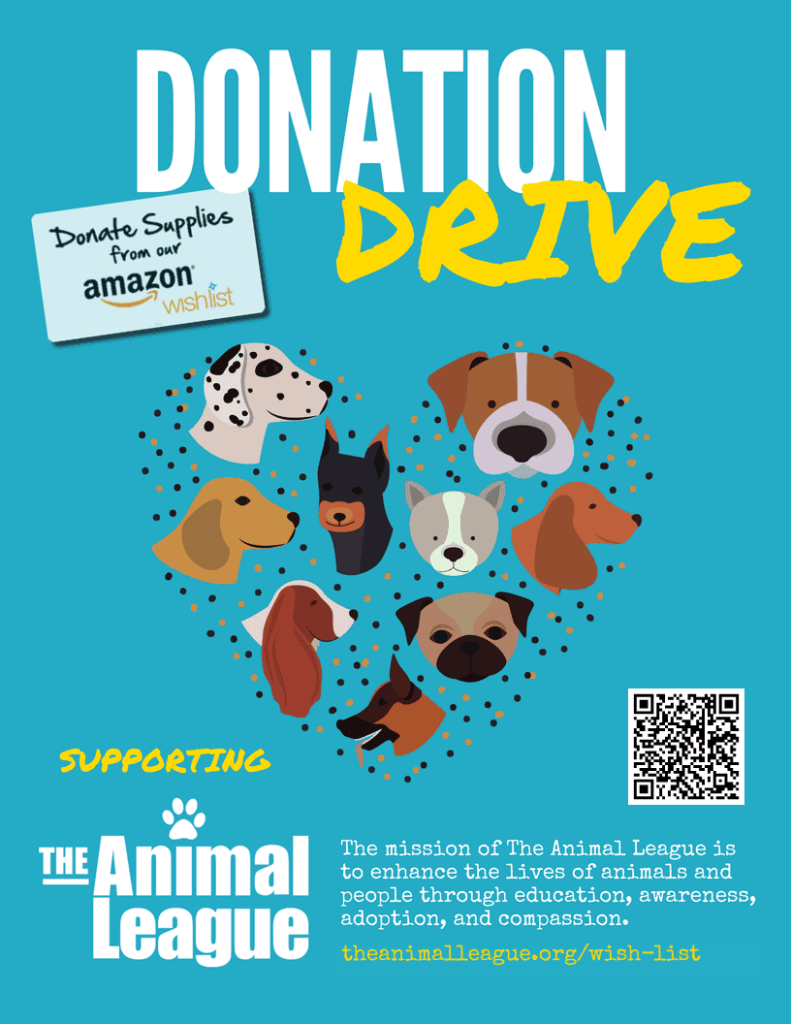 Donation Drive Flyer for The Animal League